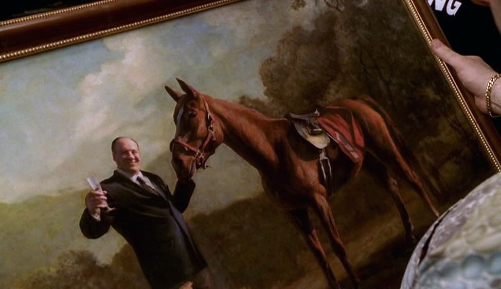A painting of Tony Soprano (James Gandolfini) from 'The Sopranos'