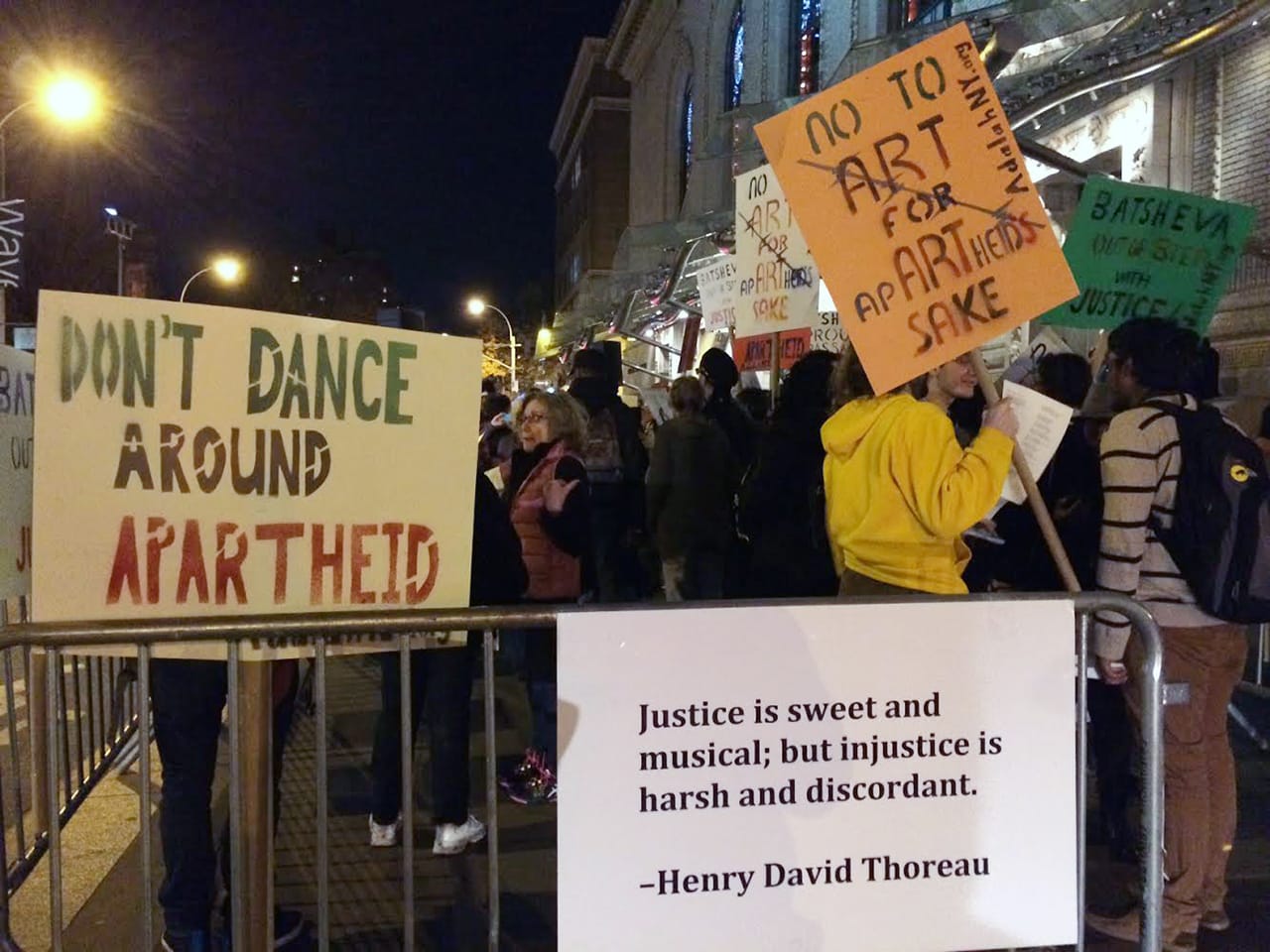 Signs at the Nov 12 protest (click to enlarge)