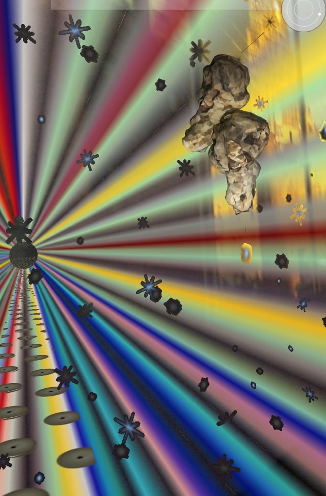 A screenshot of Will Pappenheimer's "Proxy, 5-WM2A" (2014) (all photos by the author for Hyperallergic)