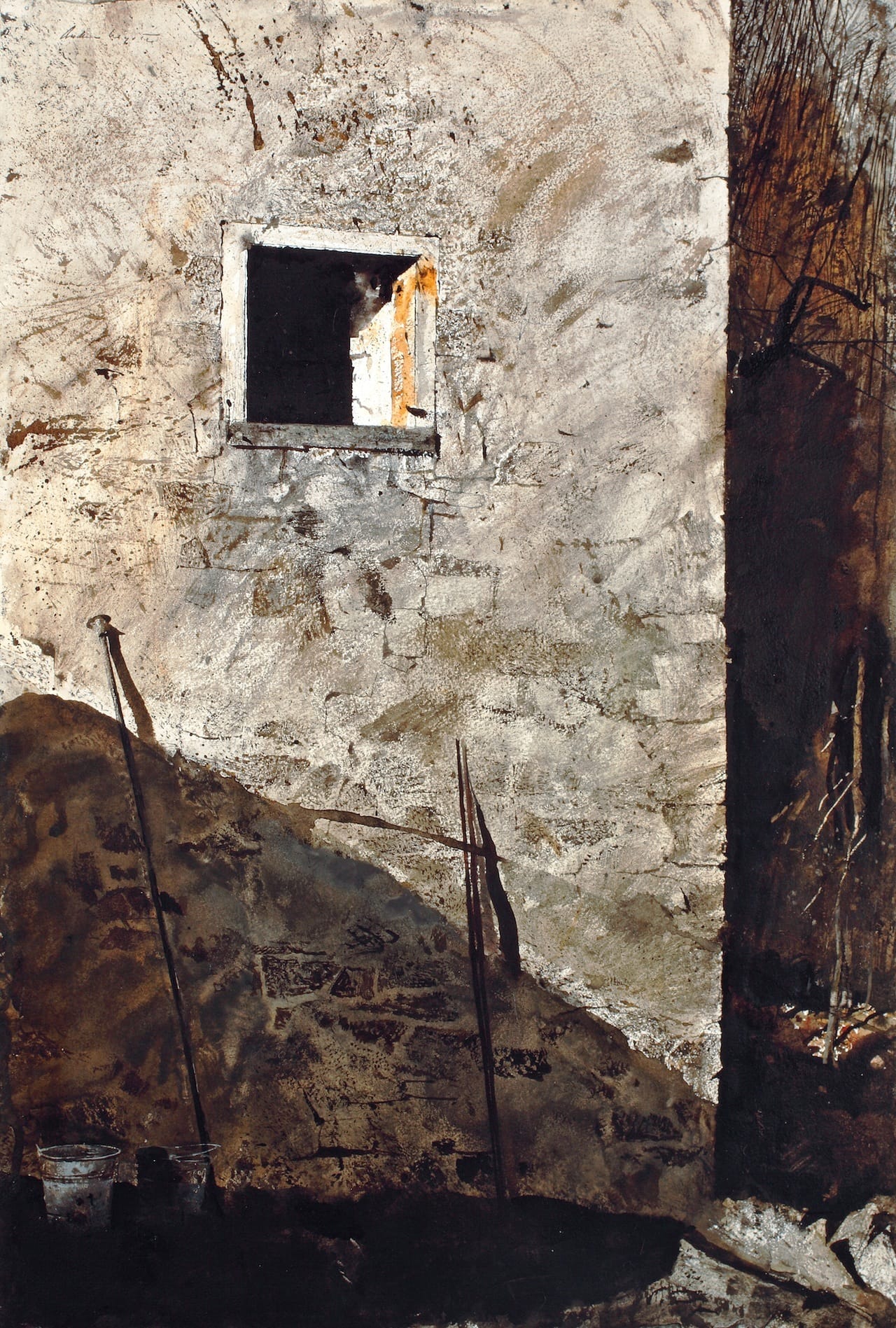 "The Pikes," 1965, watercolor on paper © Andrew Wyeth. The San Diego Museum of Art, Gift of Mr. and Mrs. Norton S. Walbridge