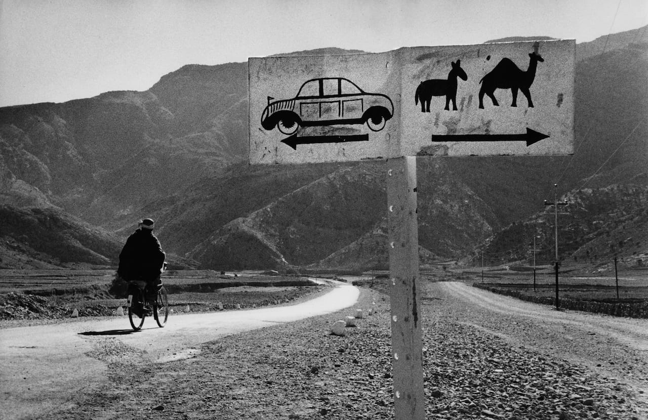 Marc Riboud (French, b. 1923)   Road to Khyber Pass Afghanistan, 1956 Photograph  60 x 94 cm. 