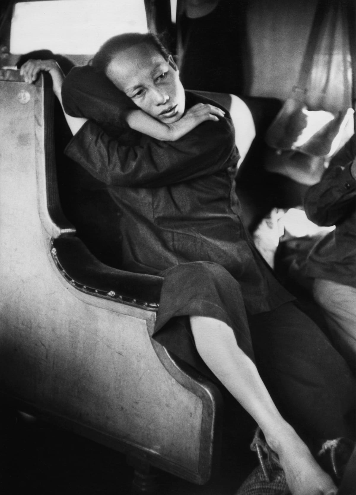 Marc Riboud (French, b. 1923) On a Train from Hong Kong to Guangzhou China, January 1, 1957  Photograph 20.2 x 30 cm. 