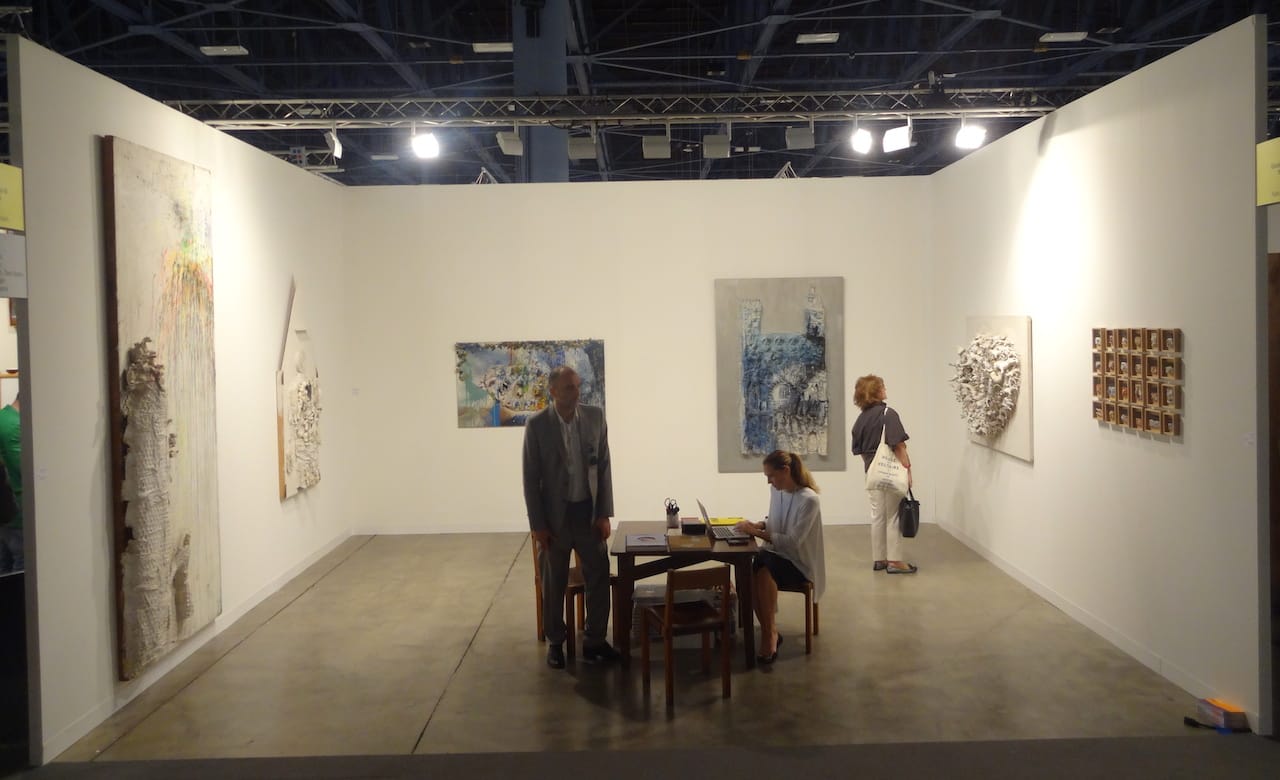 'Niki de Saint Phalle: En Joue! Assemblages and Tirs (1960–1964)' installation view at Art Basel Miami Beach