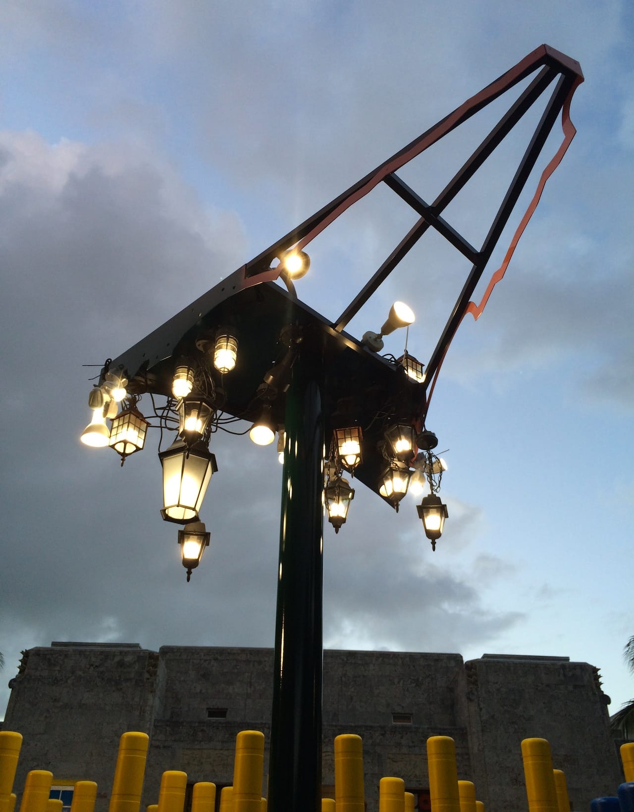 Detail of Jessica Stockholder, "Angled Triangle" (2014)