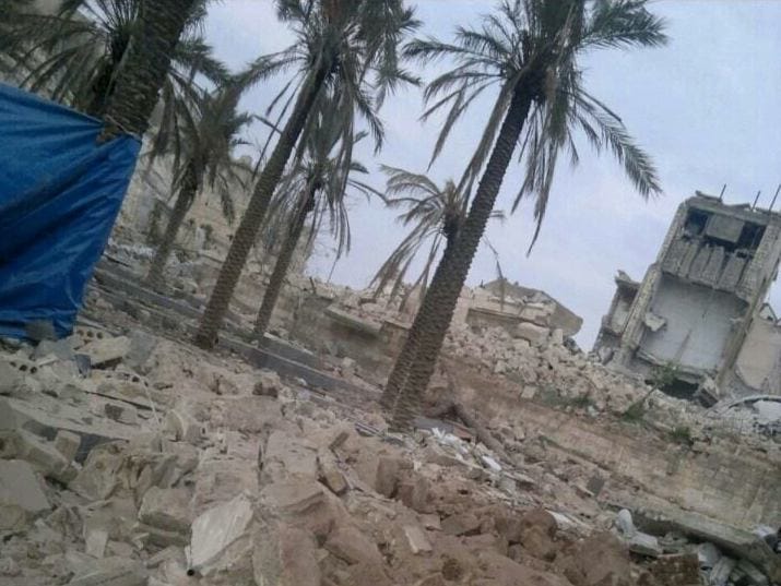 Allouche, 2014, syria aleppo sultaniah mosque area 141207