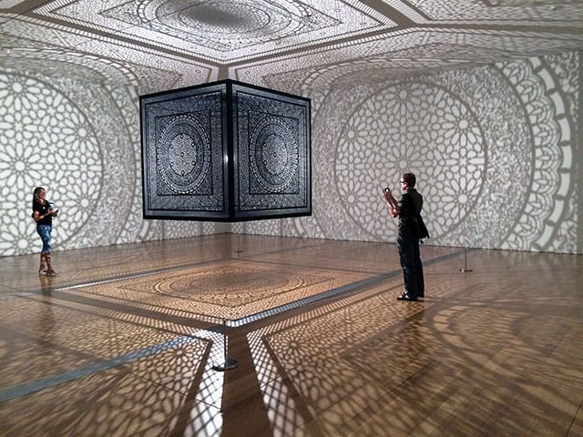 Anila Quayyum Agha’s “Intersections” at the Grand Rapids Art Museum (photos by Hrag Vartanian for Hyperallergic)