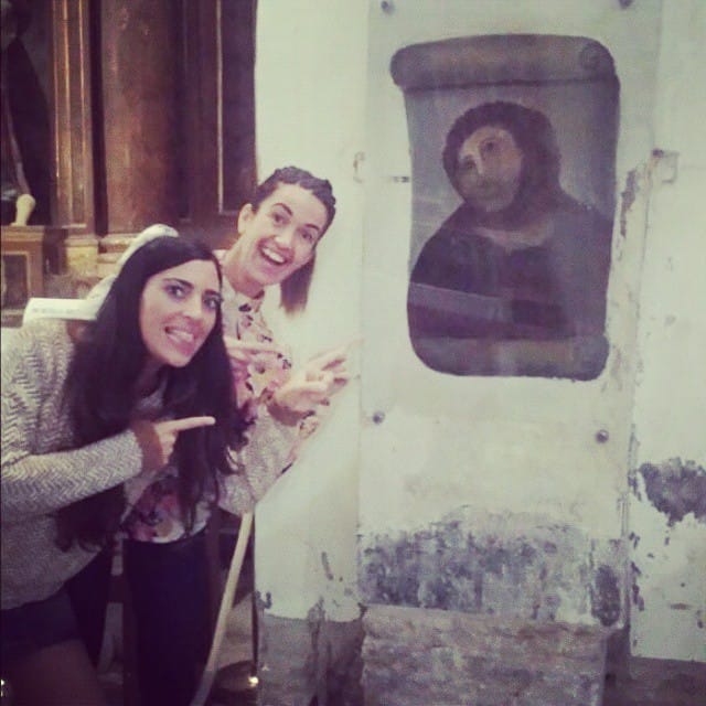 Tourists visit Beast Jesus (photo by @virmorcar/Instagram)