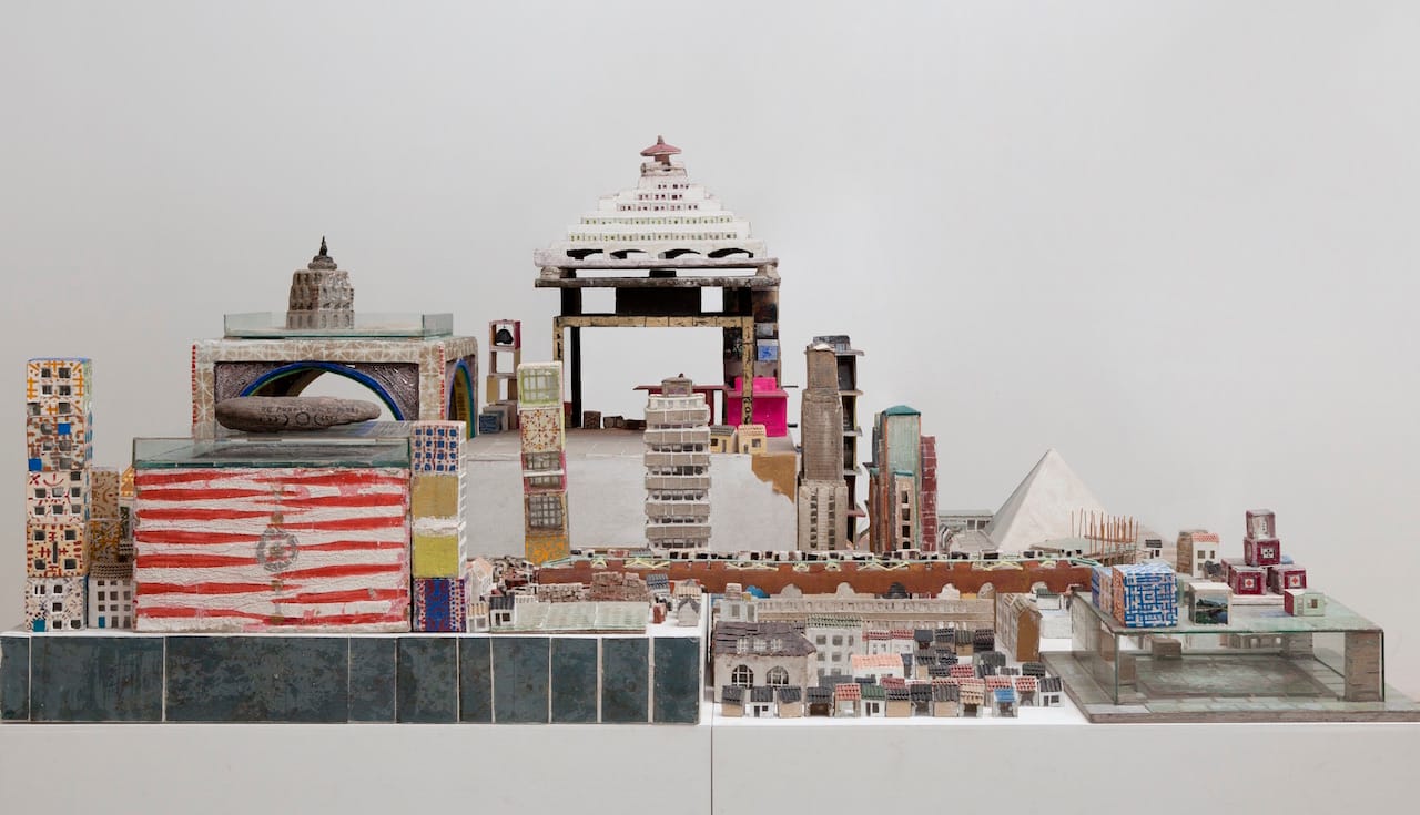 Bertus Jonkers, "City" (1995–2000), mixed media (De Stadshof Collection, Dr. Guislain Museum, Gent)