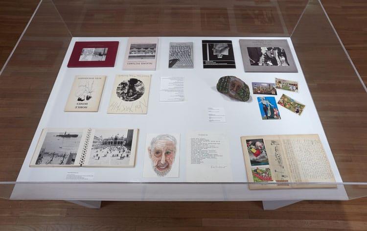 Installation view at Rudy Burckhardt exhibition