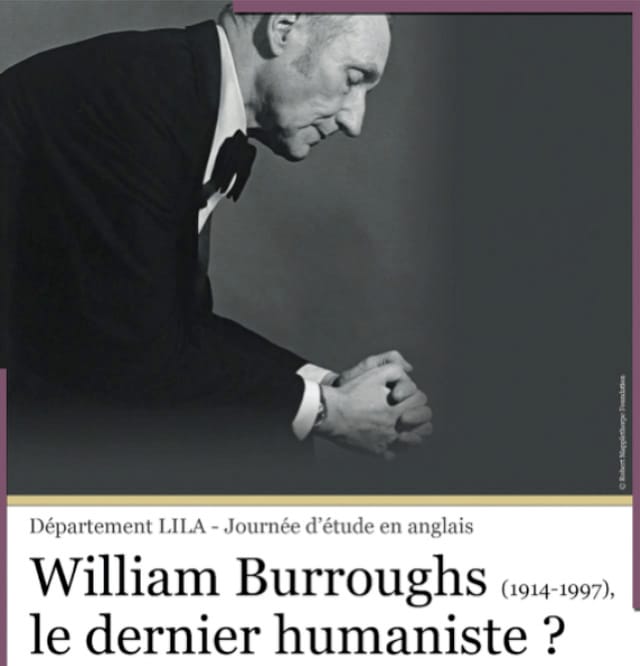 The poster for "William Burroughs, le dernier humaniste?"