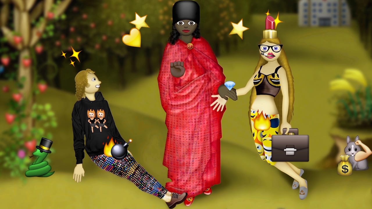 Still from Carla Gannis, "Hell - Eden - Earth" (2014)