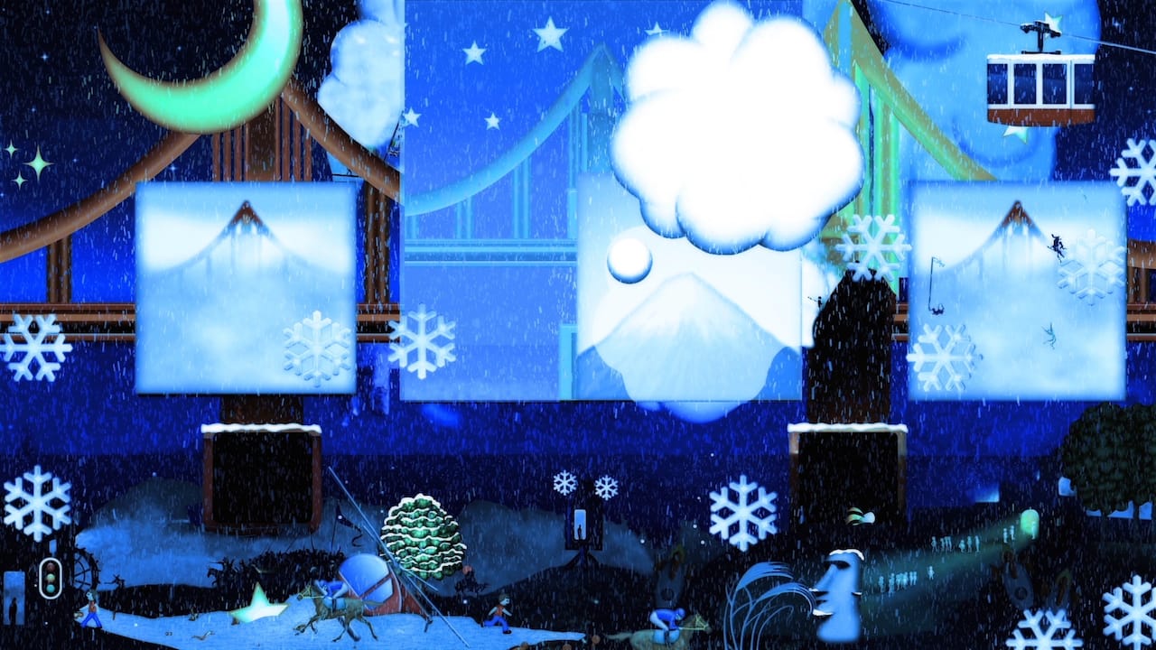 Still from Carla Gannis, "When Hell Freezes Over" (2014)