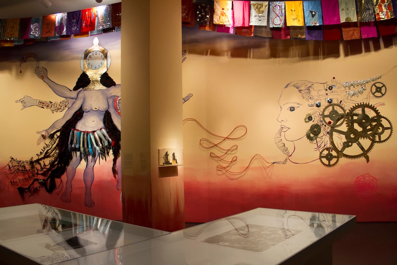 Installation view of Chitra Ganesh, 'Eyes of Time' at the Brooklyn Museum (all photos courtesy of the Brooklyn Museum)