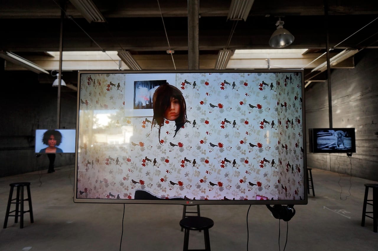 Alex McQuilkin's "Unbreak My Heart" (20TK), with Tameka Norris's "Untitled (September 16, 2011)" (2011) at left