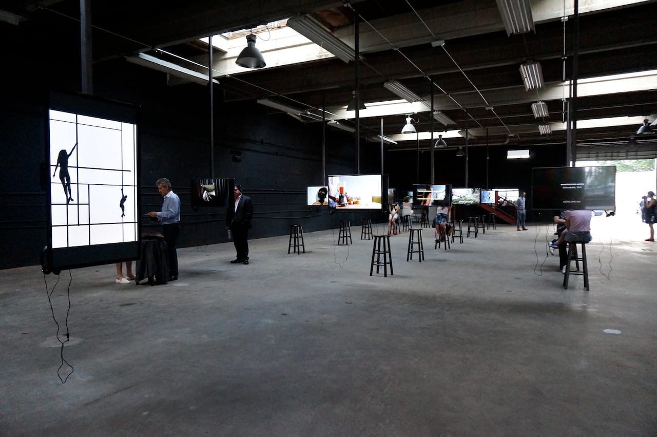 Installation view, 'Auto Body,' with TK TK in the left