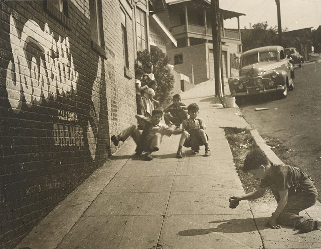 Joe Schwartz, East L.A. Skateboarders, 1950s (via getty.edu)