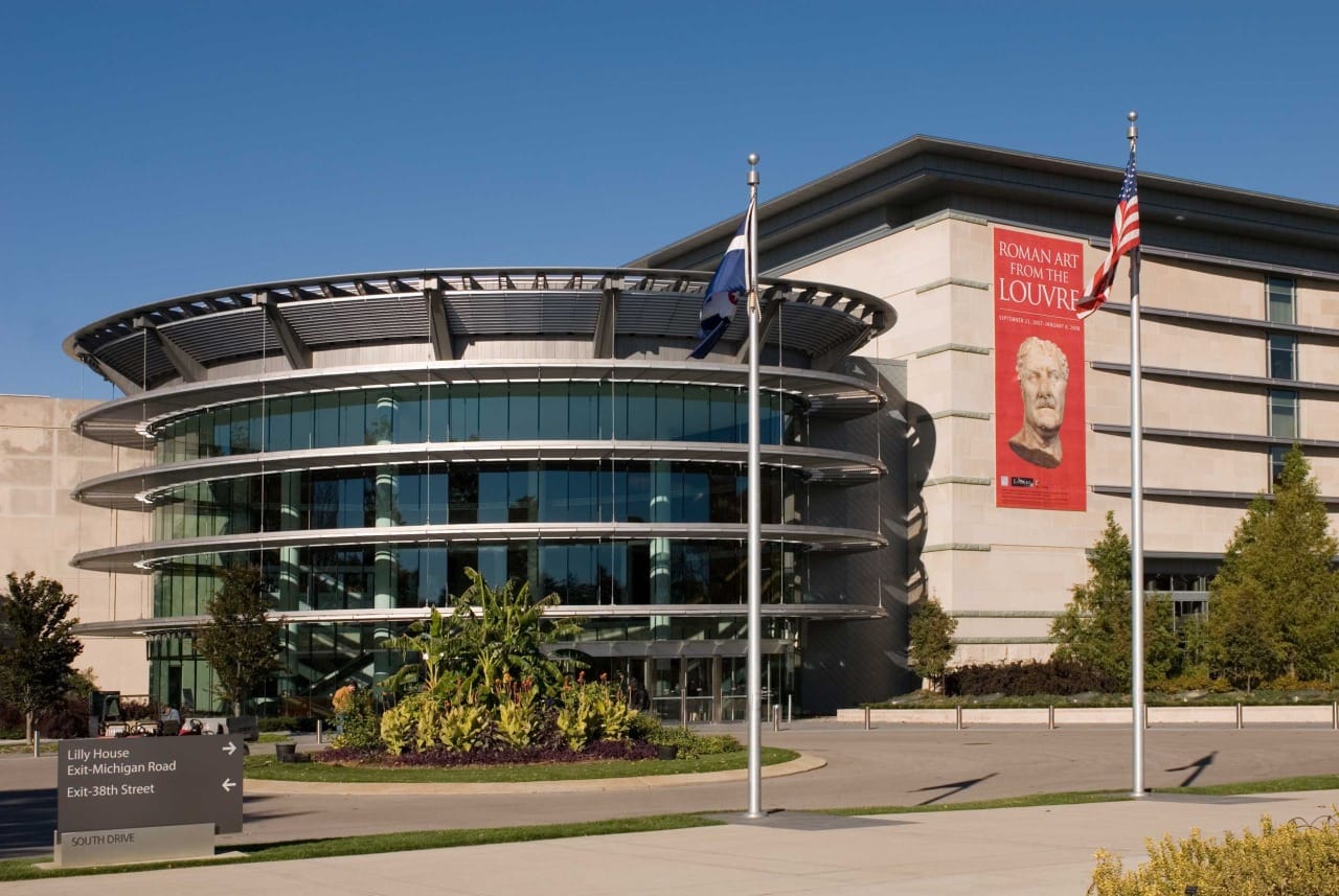 The entrance to the Indianapolis Museum of Art, photograph from Wikipedia.