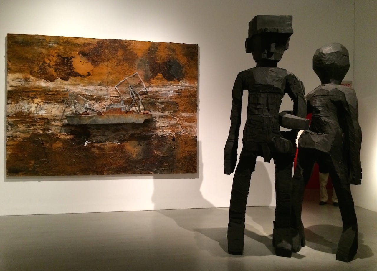 Works by Anselm Kiefer and Georg Baselitz in 'One Way: Peter Marino' at the Bass Museum of Art