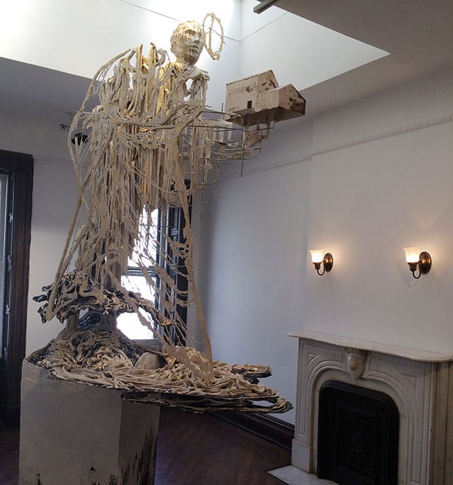 A view of Diana Al-Hadid's show (photo Hrag Vartanian for Hyperallergic)