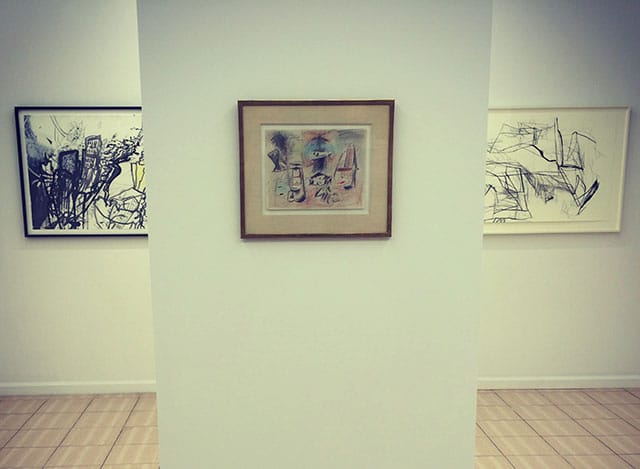 The Arshile Gorky drawing at Outlet's Gorky show. (photo by Hrag Vartanian/Hyperallergic)