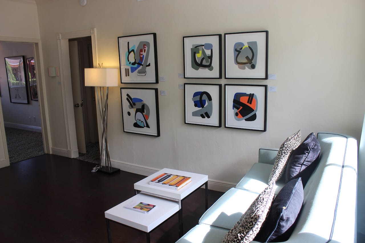 Installation view of the Tamarind Institute booth