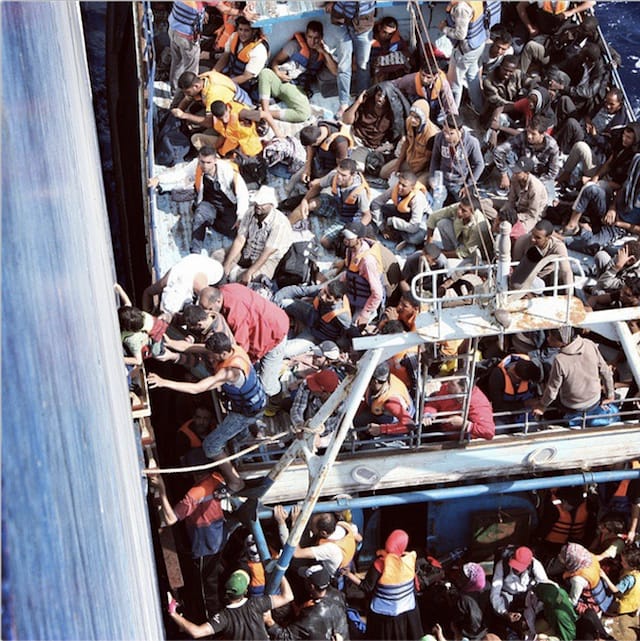 An image from the rescue posted on JR's Instagram account (Image via JR/Instagram)