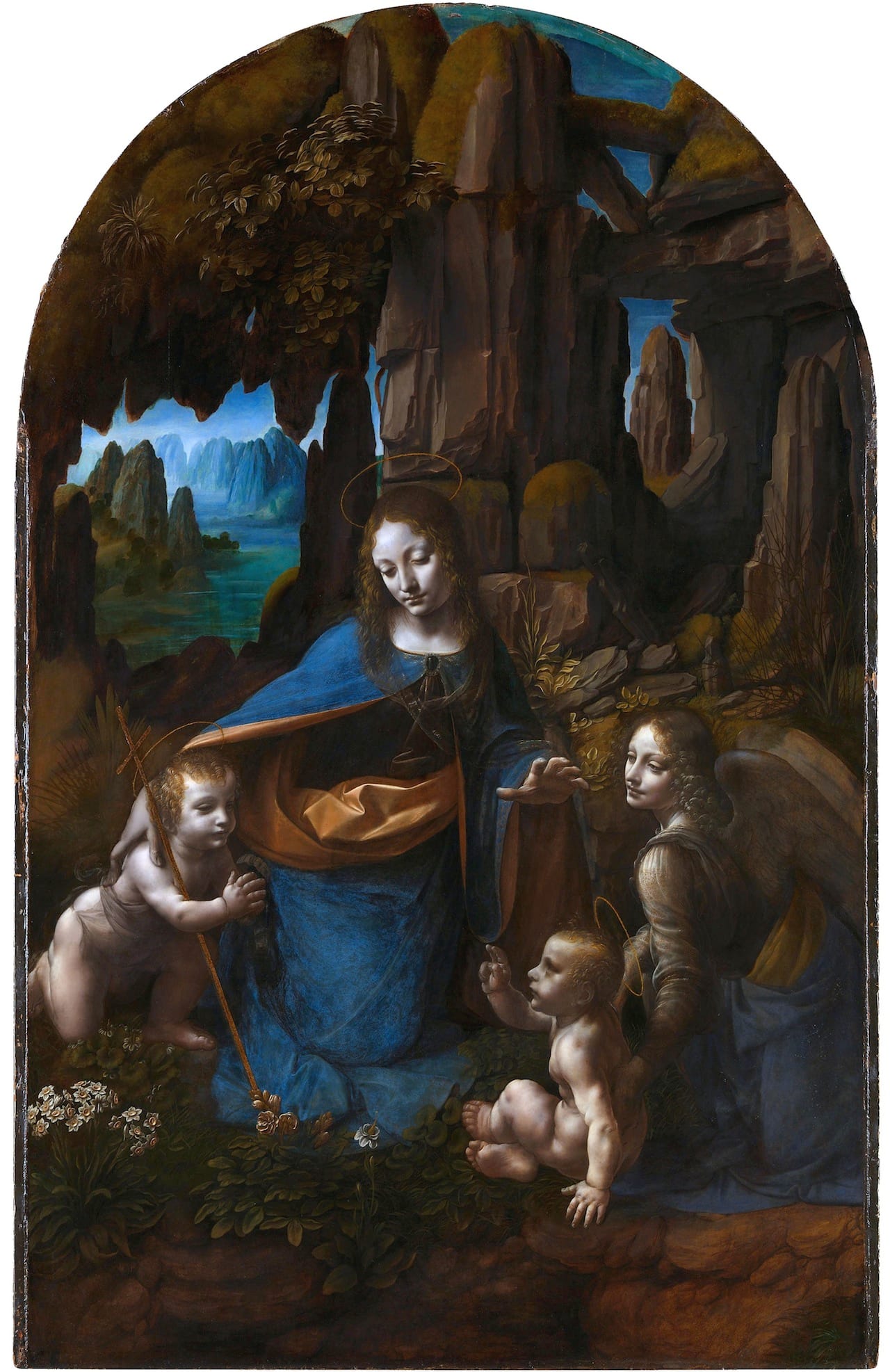 The Natinoal Gallery's "Virgin of the Rocks," attributed to Leonardo da Vinci (Image via Wikimedia) 
