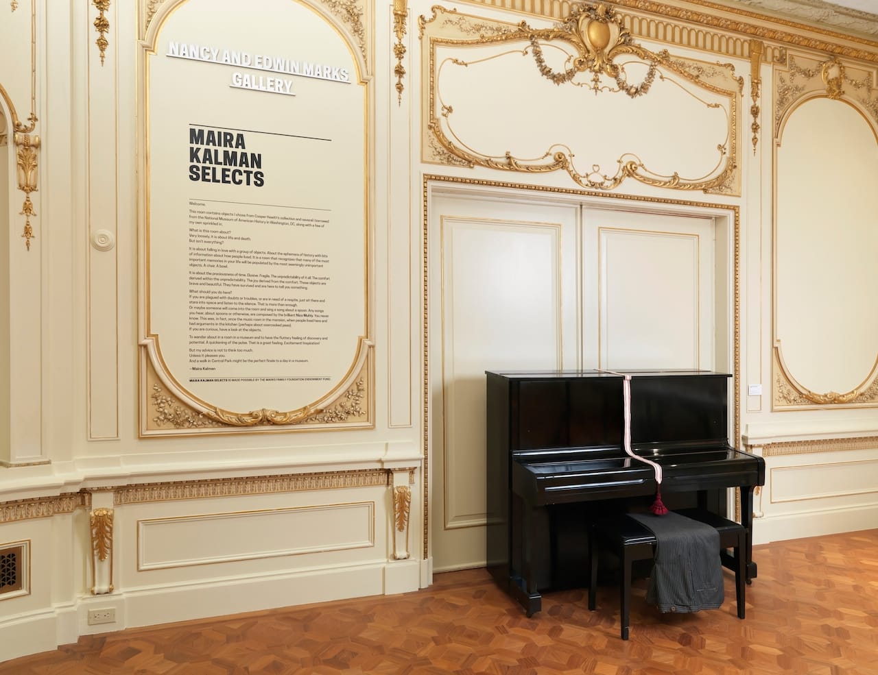 nstallation view: "Maira Kalman Selects." Photo: Matt Flynn © 2014 Cooper Hewitt, Smithsonian Design Museum