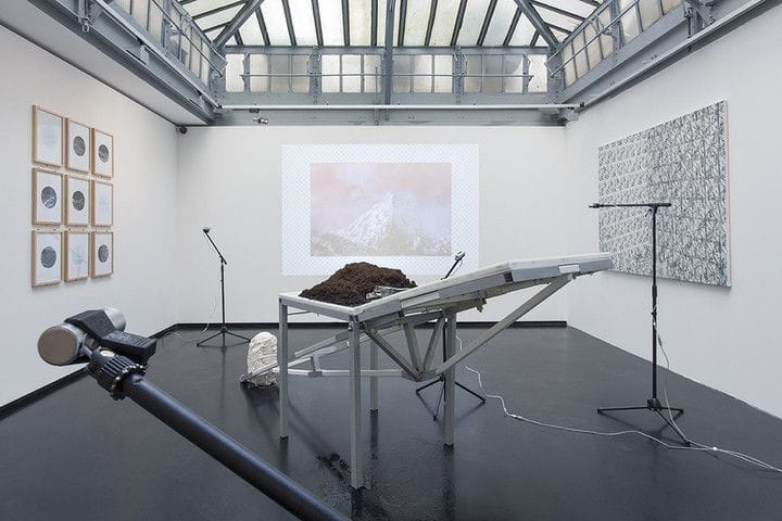 “Hike, Hack / Hic et Nunc” (2014) at Xpo gallery, Paris. Installation view.