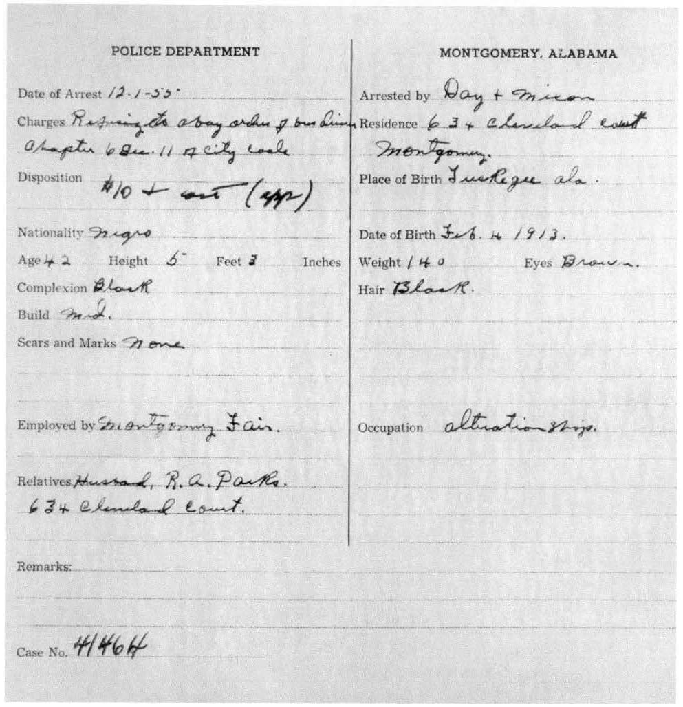 Police report, December 1, 1955, page 2