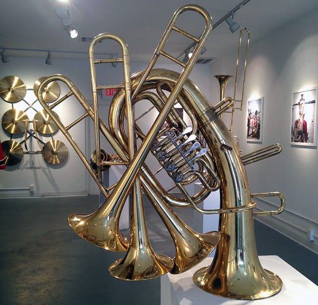 A view of The Propeller Group exhibition (photo by Jillian Steinhauer for Hyperallergic)