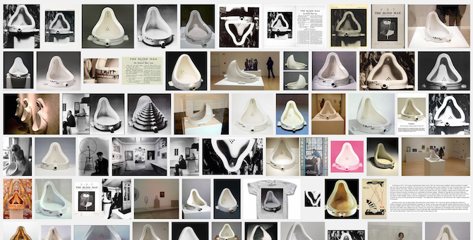 Duchamp Fountain, Google image search