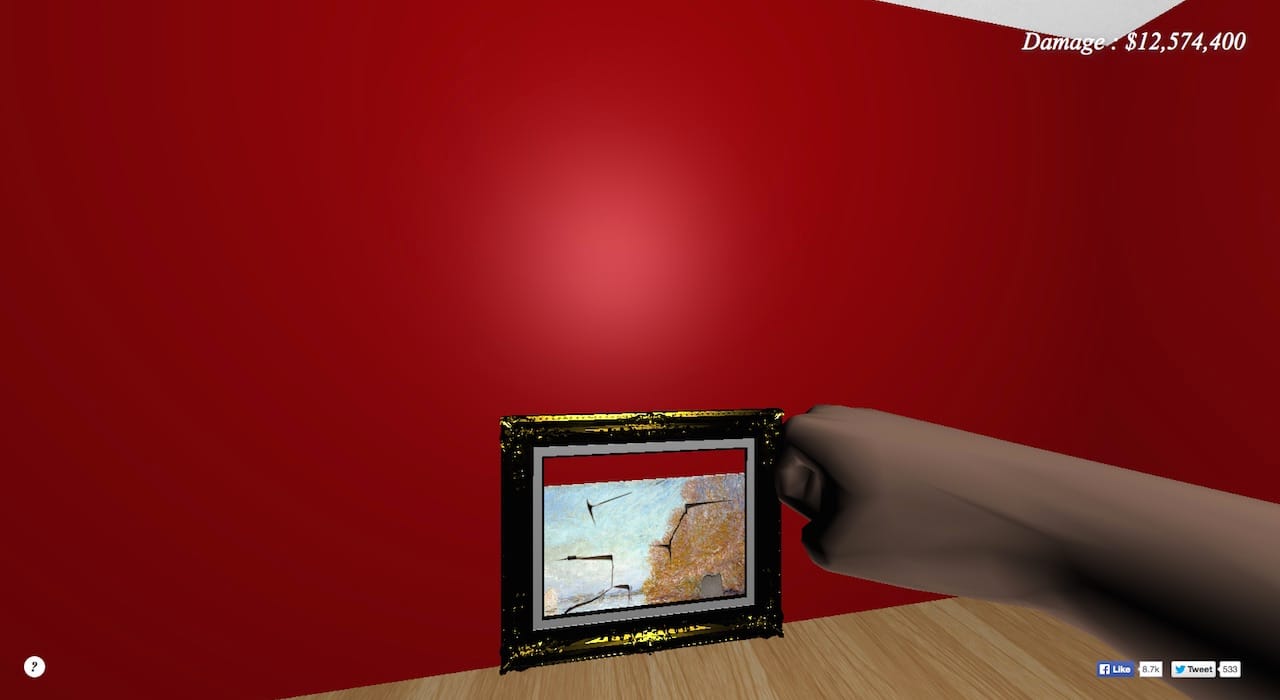 Screenshot of "Punch a Monet"