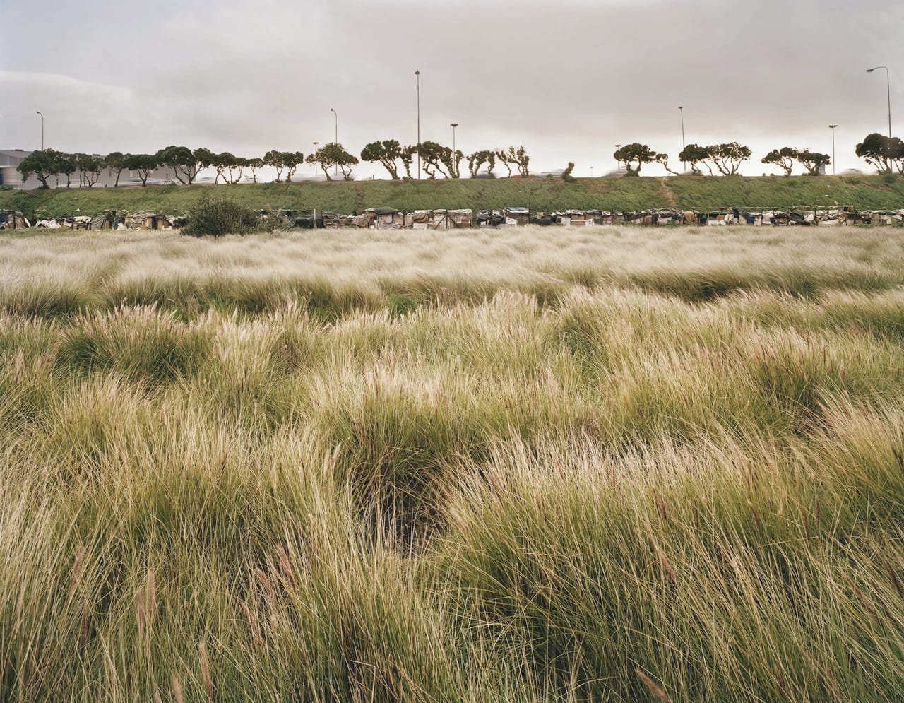 Squatter camp on the fringe of the N1 highway, Woodstock, Cape Town