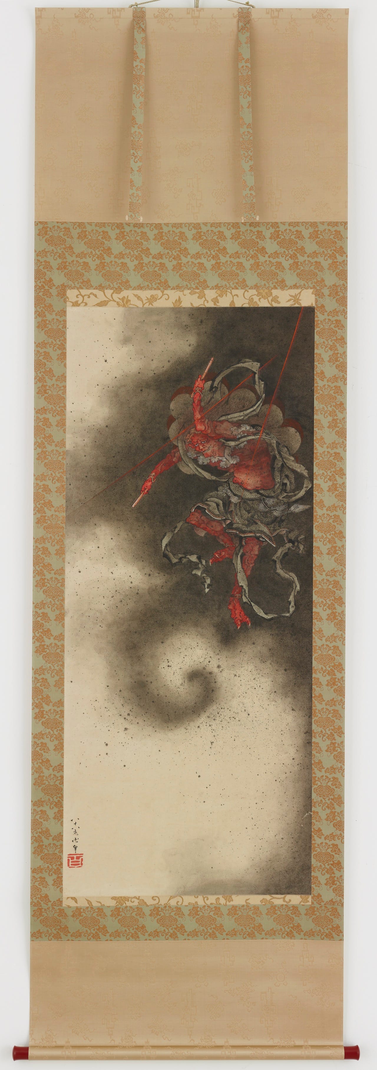 Katsushika Hokusai, "Thunder god" (1760–1849), Japan, Edo period, 1847, ink and color on paper, Gift of Charles Lang Freer, Freer Gallery of Art