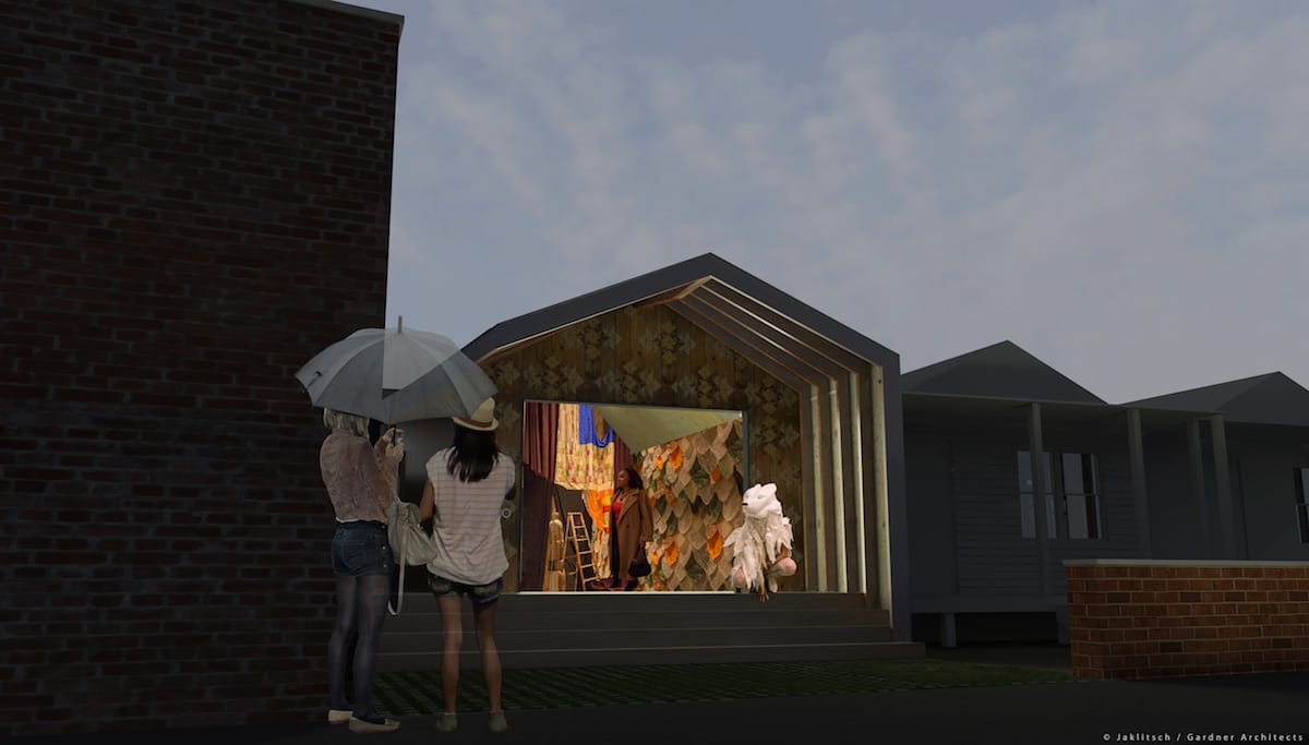 Rendering of Stilt City in Rockaway Park (all images courtesy Stilt City)