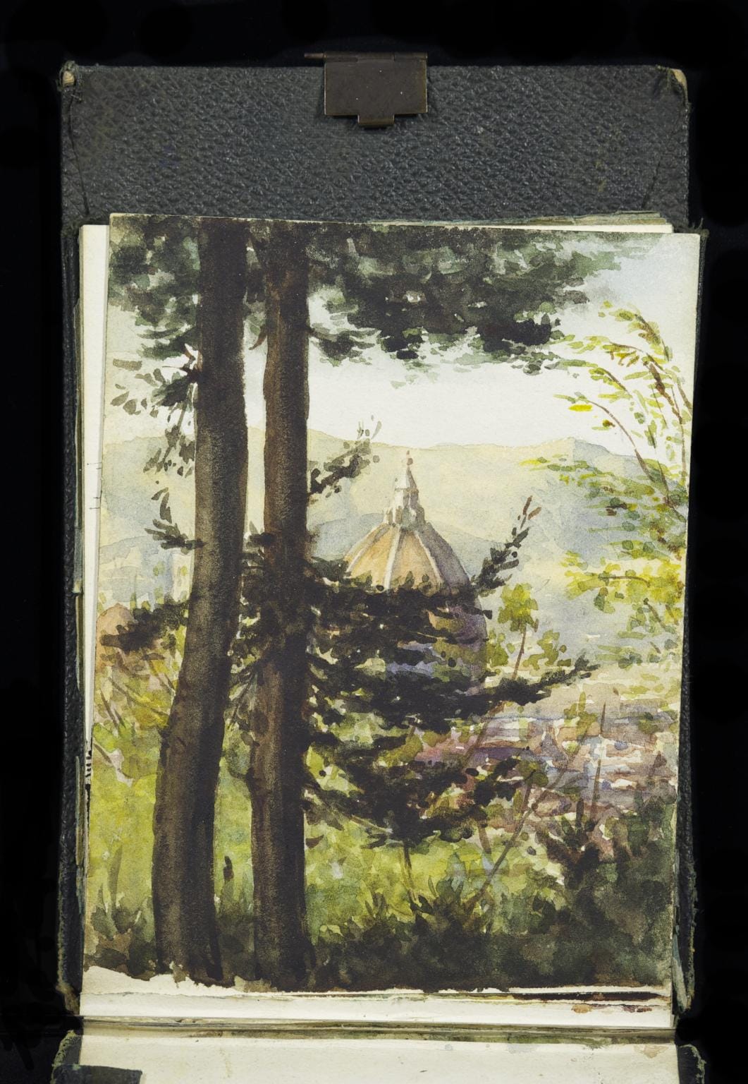 Watercolor of Florence in a sketchbook used by Henry Scott Tuke (1858-1929) (© Tate)