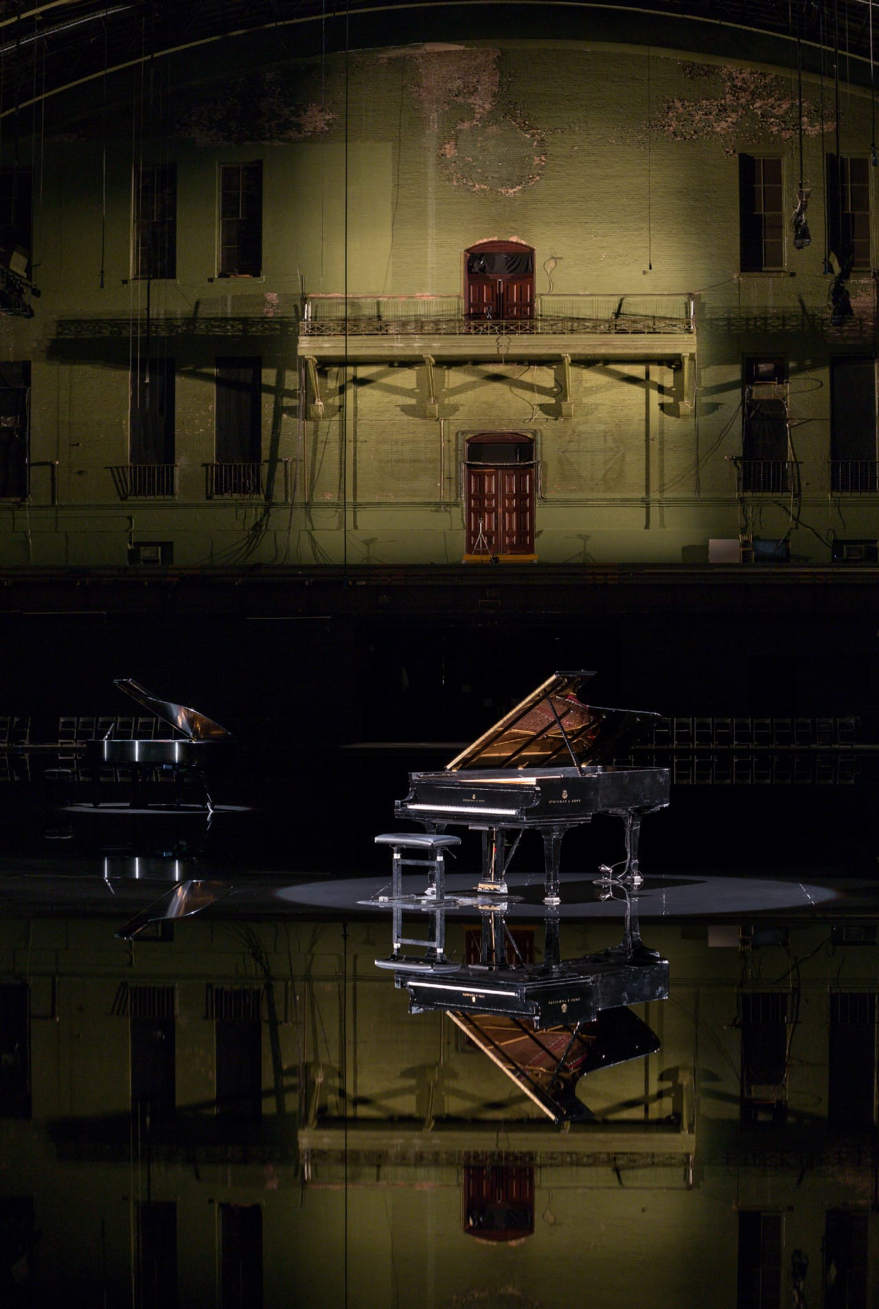 Installation view of 'tears become… streams become…' (photograph by James Ewing, courtesy Park Avenue Armory)