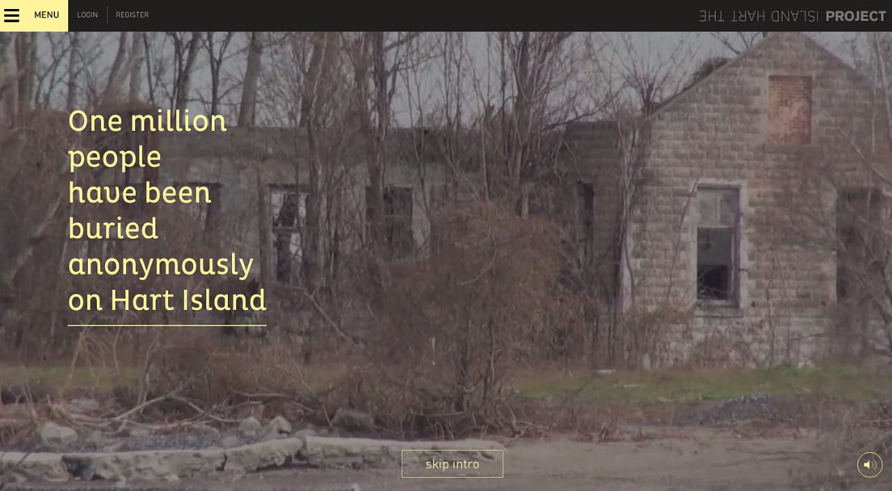 The Hart Island Project's Traveling Cloud Museum (screenshot by the author for Hyperallergic)