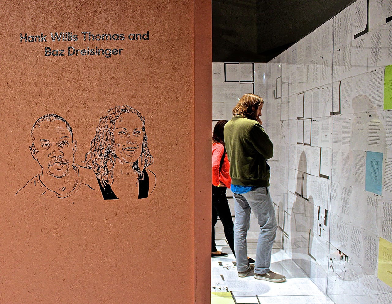 The artistry employed by Thomas in the display of the work produced by the students in Dreisinger’s program serves to amplify its impact.