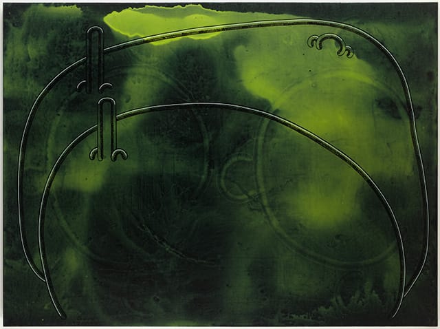 John Wilkins, “Waiting,” (2013), Acrylic on canvas, 72 x 96 in