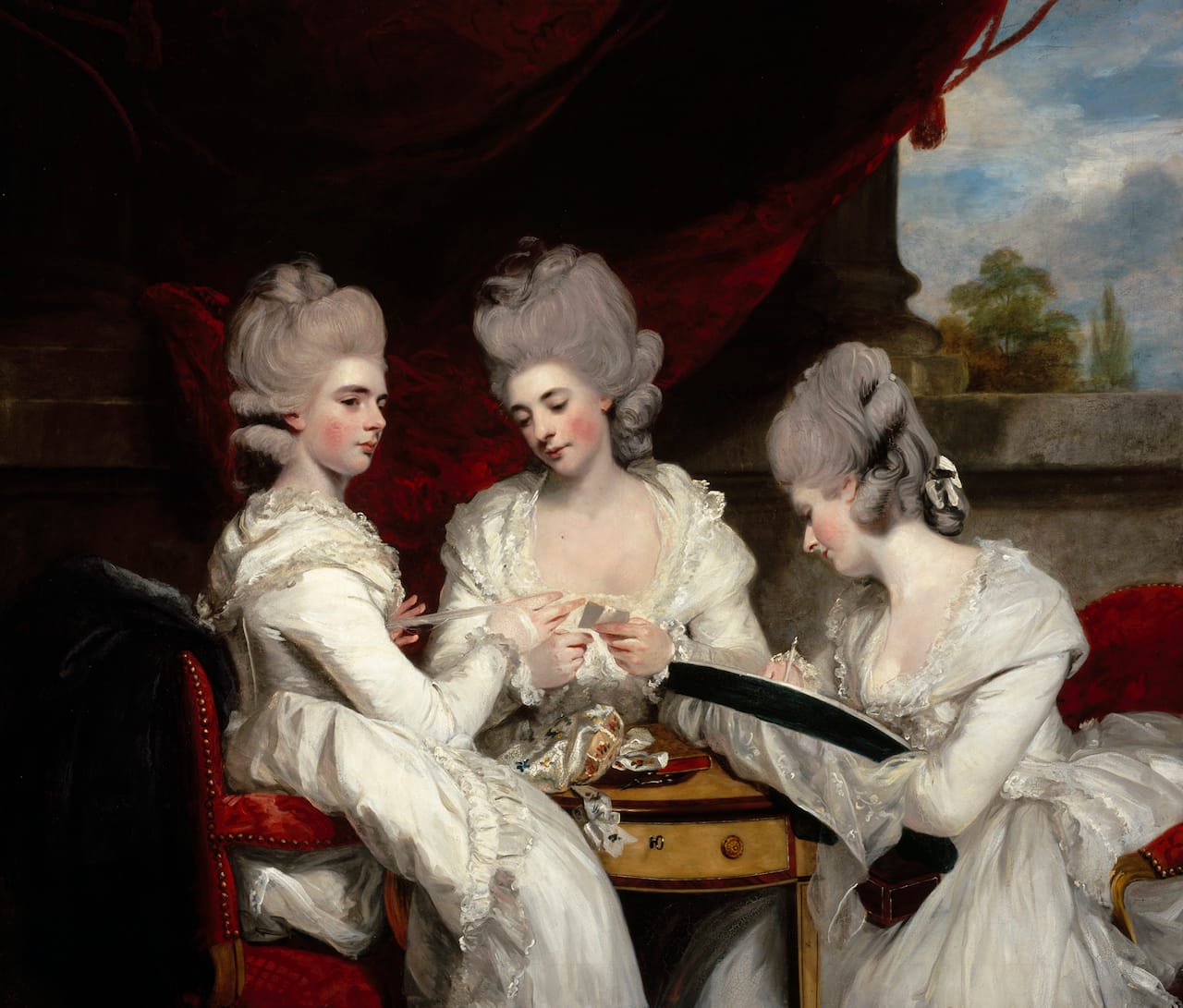 Sir Joshua Reynolds, "The Ladies Waldegrave" (1780–81), oil on canvas (Scottish National Gallery, Edinburgh; © Trustees of the National Galleries of Scotland)