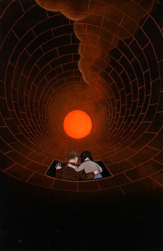 Untitled, 2011 (drawing for Fog Island, first published 2012 as Der Nebelmann by Diogenes Verlag AG, Zürich).