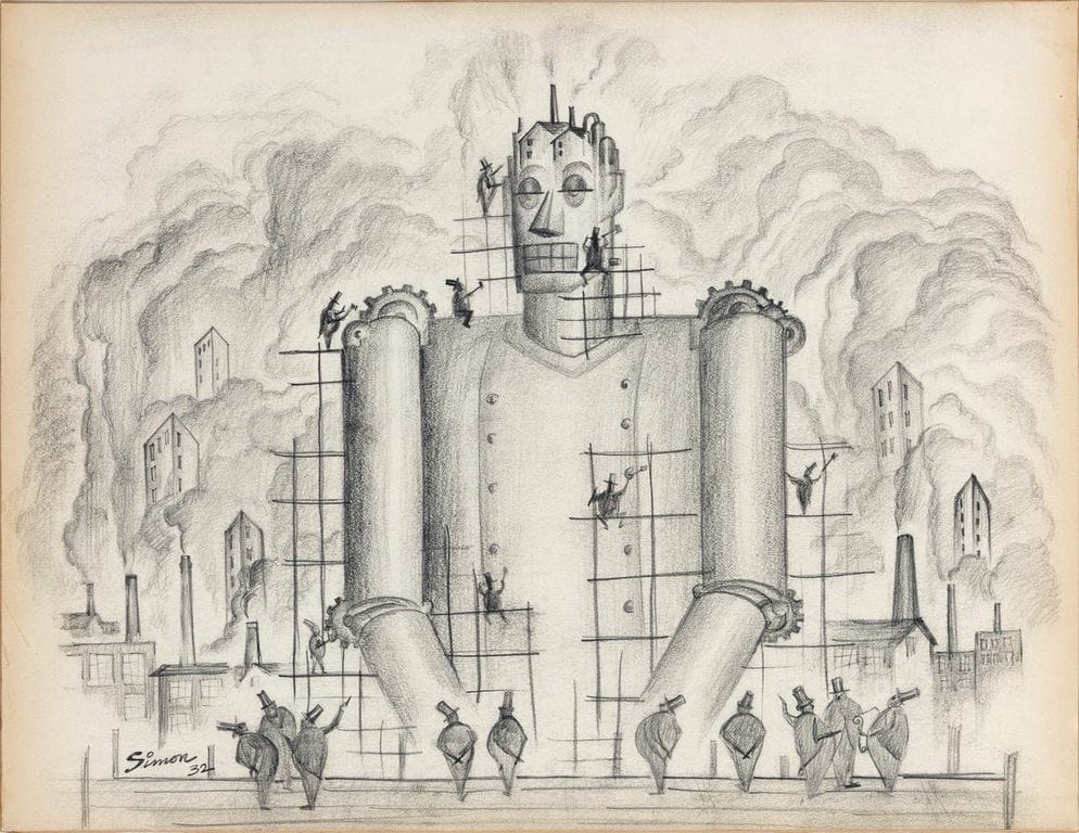 Henry Simon, Untitled (Industrial Frankenstein I), (1932)