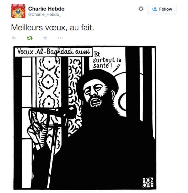 The last tweet from @Charlie_Hebdo_