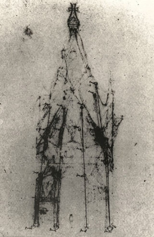 Croquis of Our Lady of Angels Chapel (Image courtesy of Corporación Gaudí de Triana) 