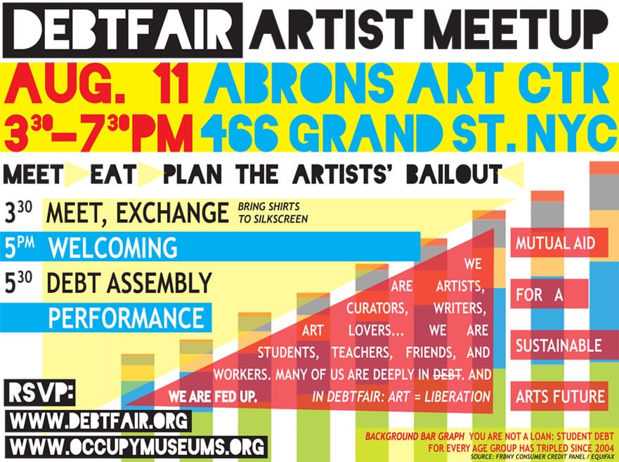 Debtfair's graphic for their first Debtfair. (via)