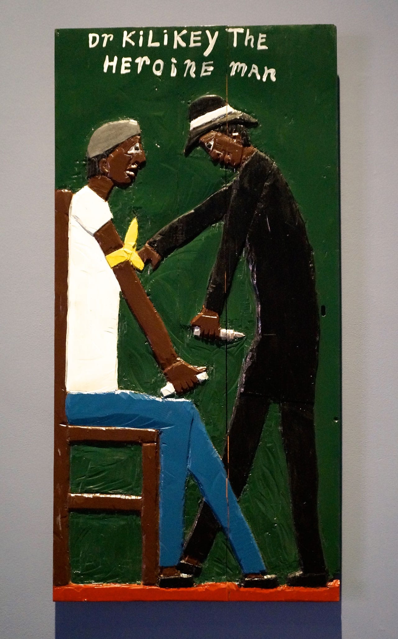 Herbert Singleton, "Dr. Kilikey" (nd), painted wood bas relief