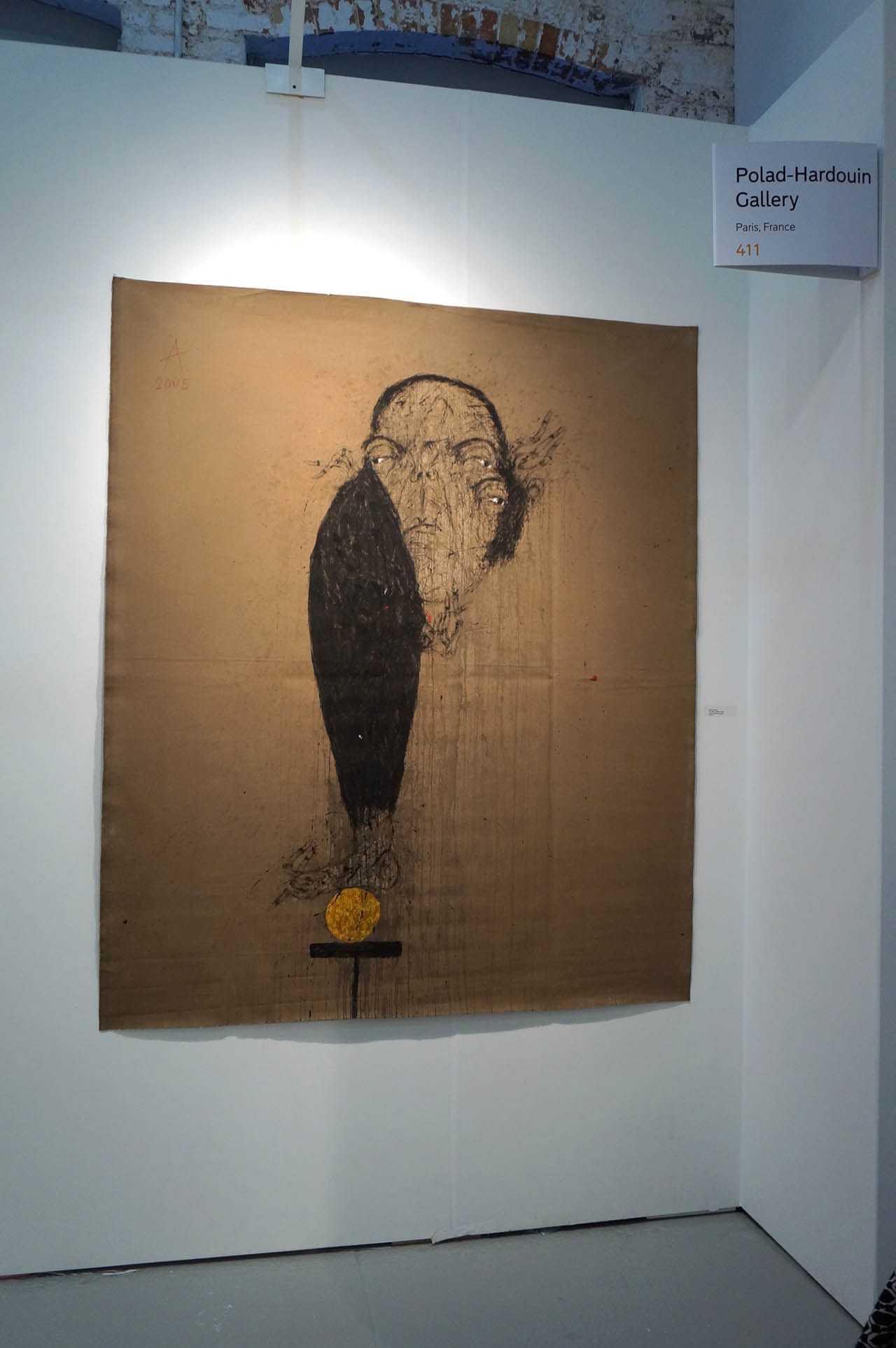 Sabhan Adam, "Untitled" (2005), mixed media on canvas, at Polad-Hardouin Gallery
