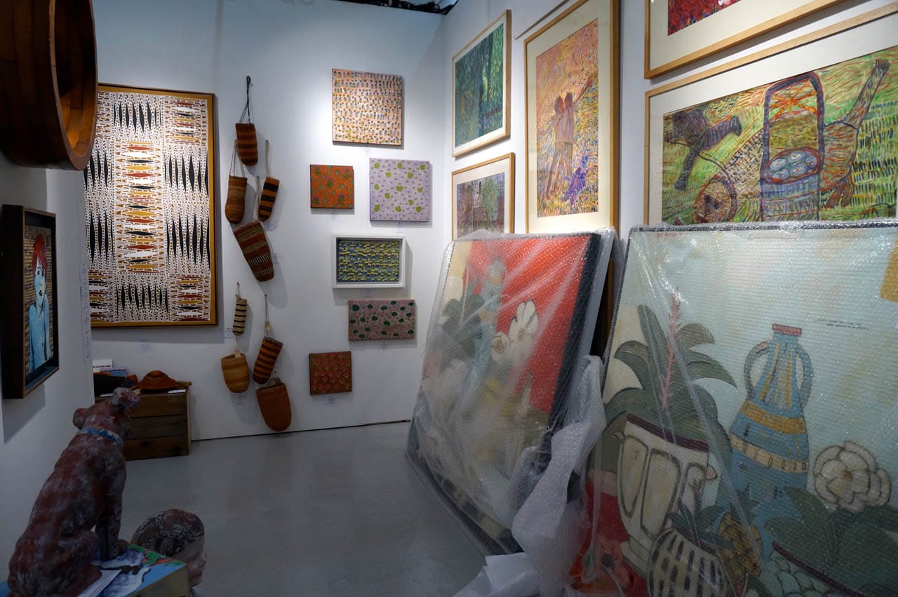 The booth of Rebecca Hossack Gallery